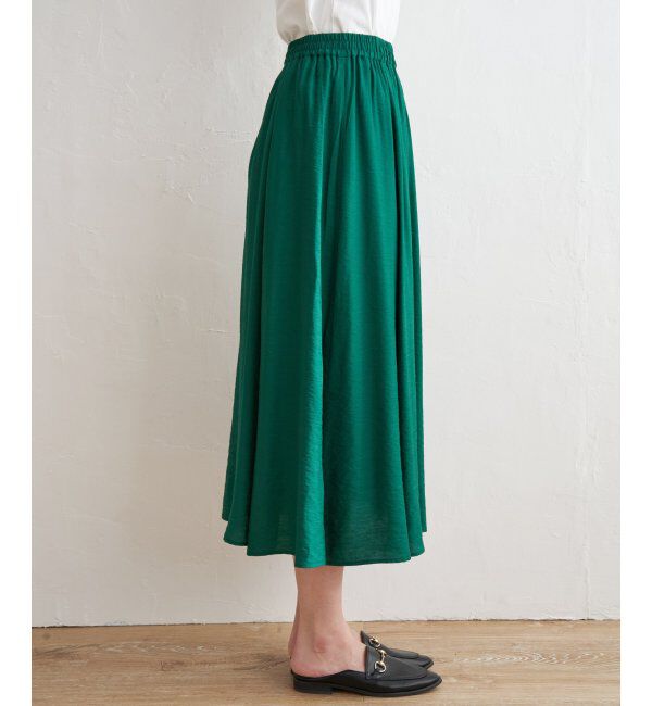 ikka「ボリュームギャザースラブスカート」|スカート|