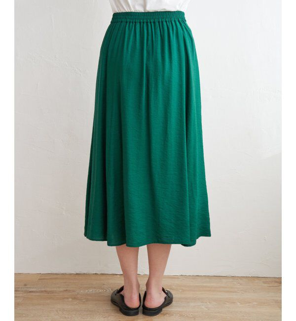 ikka「ボリュームギャザースラブスカート」|スカート|