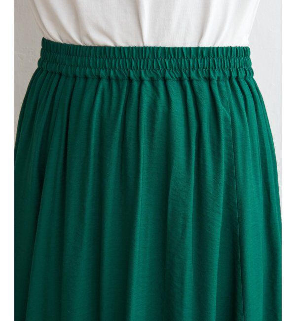 ikka「ボリュームギャザースラブスカート」|スカート|