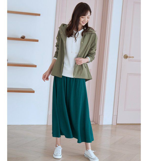 ikka「ボリュームギャザースラブスカート」|スカート|