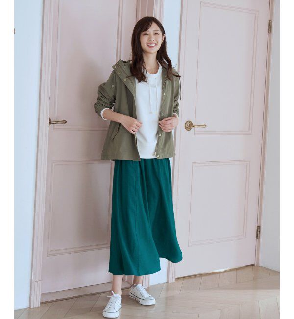 ikka「ボリュームギャザースラブスカート」|スカート|