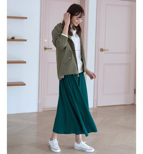 ikka「ボリュームギャザースラブスカート」|スカート|