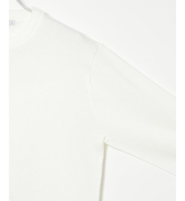 IKKA LOUNGE「【洗濯機で洗える】ウォッシャブルコットンライクニット」|プルオーバー|