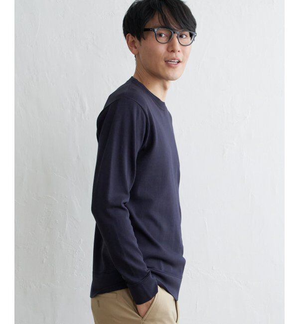 IKKA LOUNGE「【洗濯機で洗える】ウォッシャブルコットンライクニット」|プルオーバー|