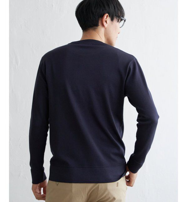 IKKA LOUNGE「【洗濯機で洗える】ウォッシャブルコットンライクニット」|プルオーバー|