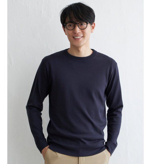 IKKA LOUNGE「【洗濯機で洗える】ウォッシャブルコットンライクニット」|プルオーバー|