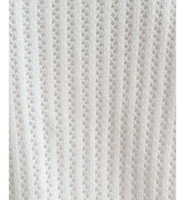 ikka「透かし編みVネックカーディガン」|その他|