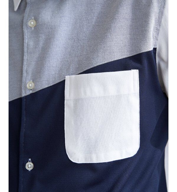 ikka「オックスブロックスナナメキリカエＳＨ」|シャツ・ブラウス|