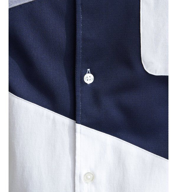 ikka「オックスブロックスナナメキリカエＳＨ」|シャツ・ブラウス|