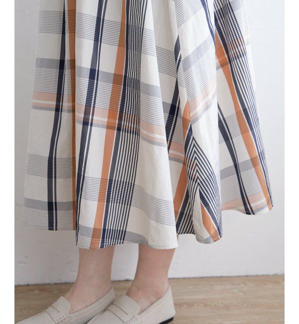 ikka「ビッグチェックスカート」|スカート|