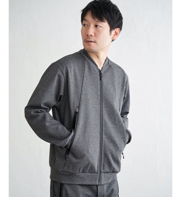 ikka「テックストレッチジップポケットカーディガン」|カーディガン|