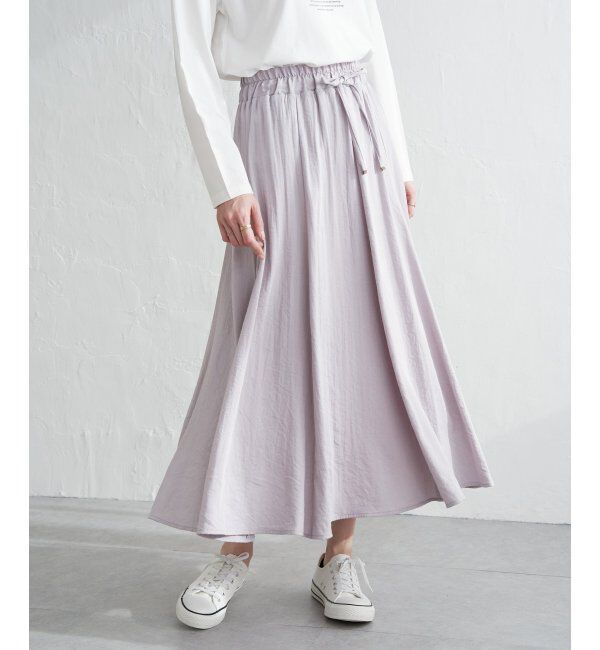 ikka「8枚ハギボリュームスカート」|スカート|ライトグレー