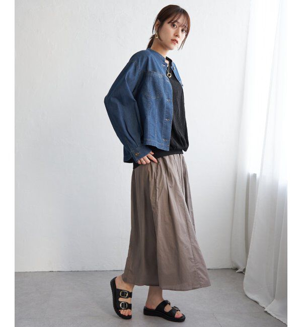 ikka「メッシュデニムブルゾン」|ブルゾン・スタジャン|