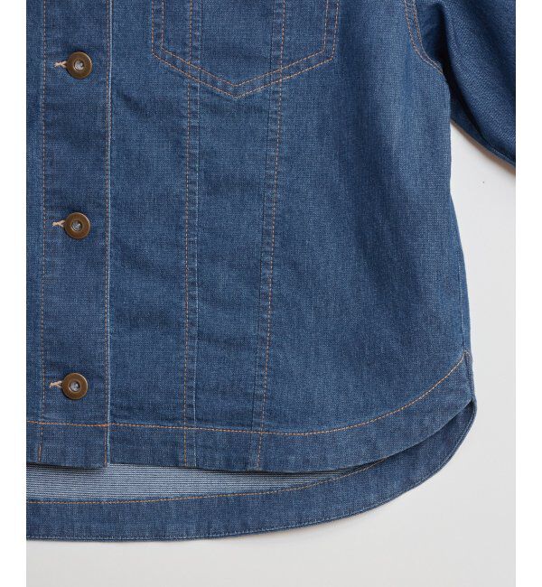 ikka「メッシュデニムブルゾン」|ブルゾン・スタジャン|