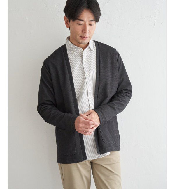 ikka「ＷフェイスＤＲＹカノコカーデ」|カーディガン|