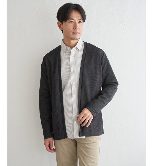 ikka「ＷフェイスＤＲＹカノコカーデ」|カーディガン|