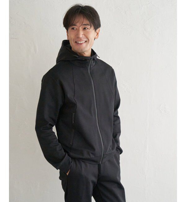 ikka「【イージーケア／吸水速乾】ドライポンチジップパーカ」|カーディガン|