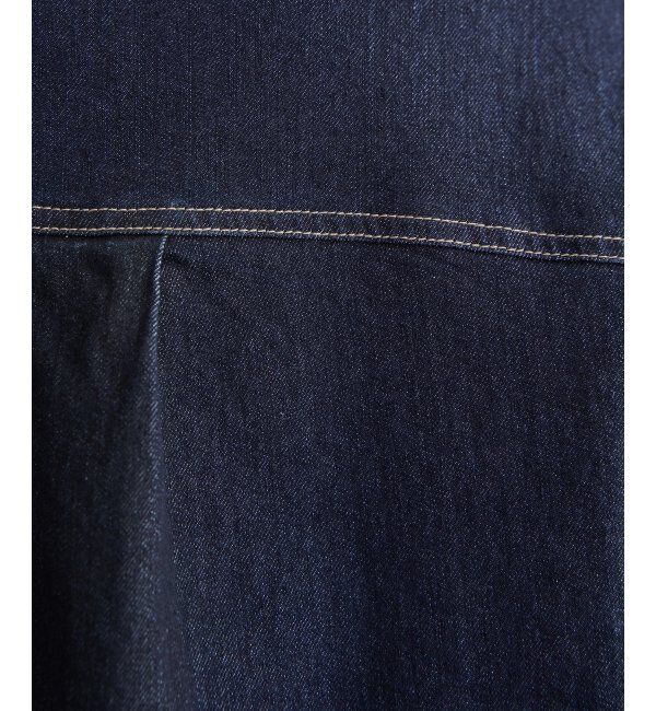 ikka「ストレッチデニムノーカラーシャウター【親子コーデ】」|ブルゾン・スタジャン|