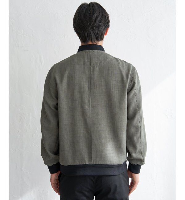 ikka「イージーケアリネンライクブルゾン【親子コーデ】」|ブルゾン・スタジャン|