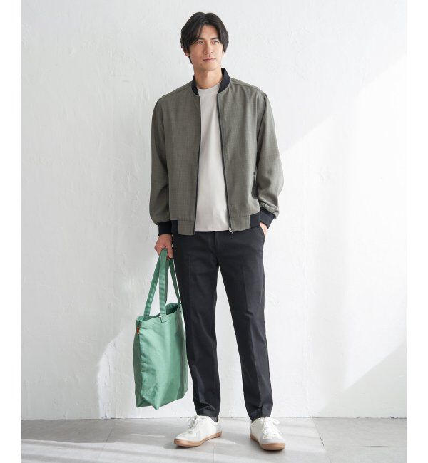 ikka「イージーケアリネンライクブルゾン【親子コーデ】」|ブルゾン・スタジャン|