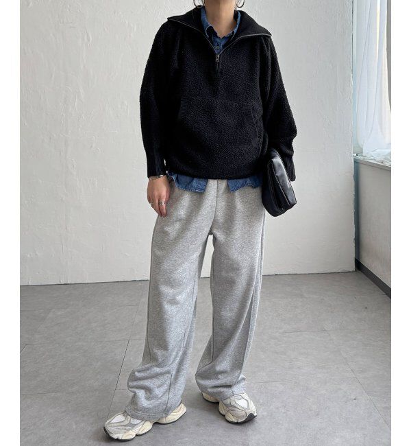 Lbc with Life「ループヤーンハーフジッププルオーバー」|カーディガン|