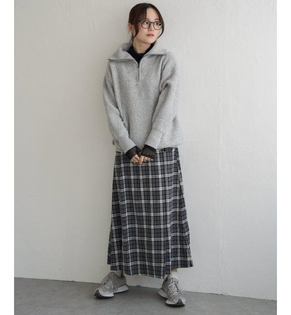 Lbc with Life「ループヤーンハーフジッププルオーバー」|カーディガン|