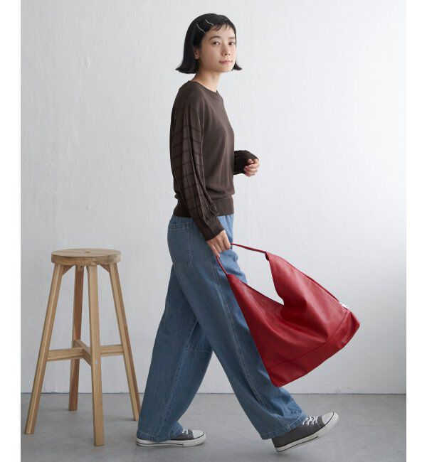 Lbc with Life「スリーブシャーリングシアーニット」|カーディガン|