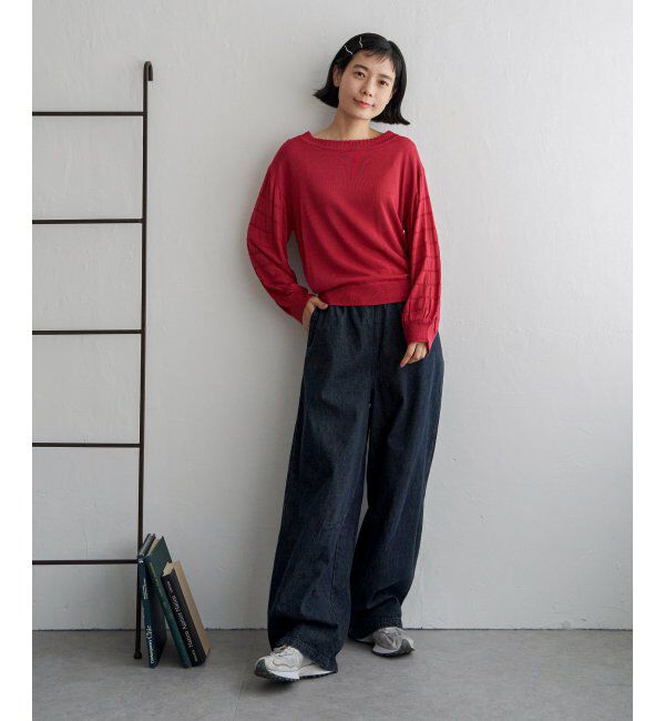 Lbc with Life「スリーブシャーリングシアーニット」|カーディガン|