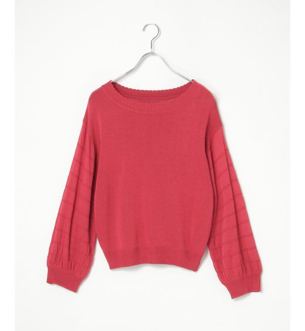 Lbc with Life「スリーブシャーリングシアーニット」|カーディガン|