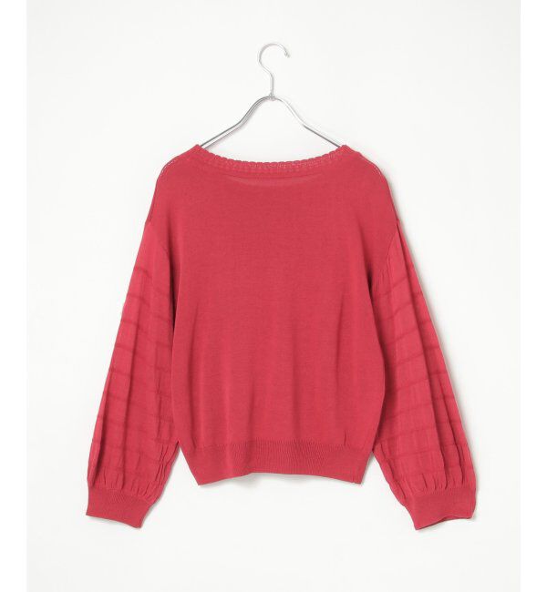 Lbc with Life「スリーブシャーリングシアーニット」|カーディガン|