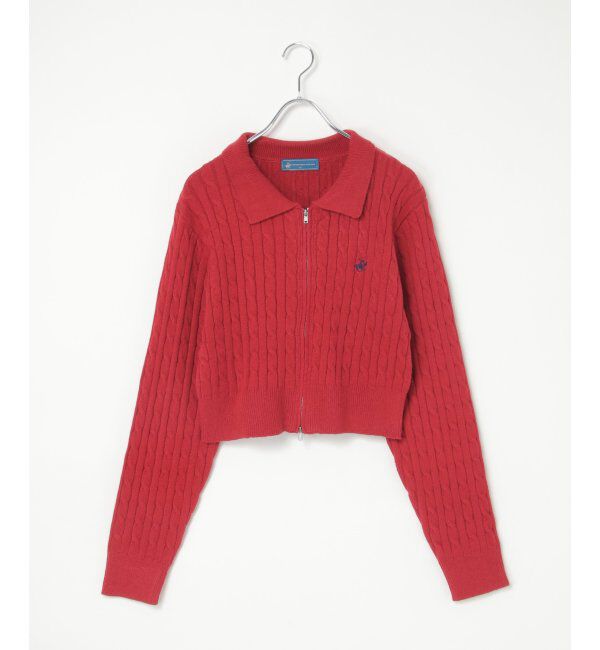 VENCE share style「BEVERLY HILLS POLO CLUB ケーブル編みポロカーデ」|カーディガン|