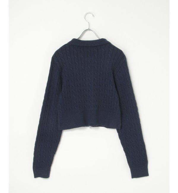 VENCE share style「BEVERLY HILLS POLO CLUB ケーブル編みポロカーデ」|カーディガン|