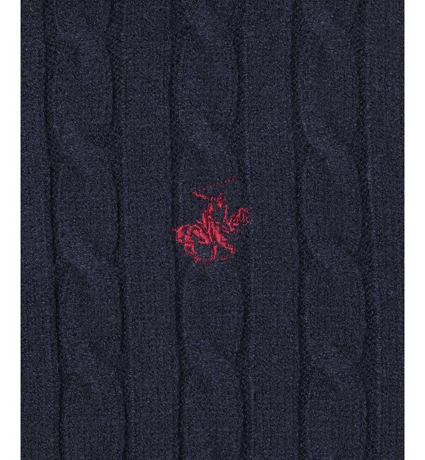 VENCE share style「BEVERLY HILLS POLO CLUB ケーブル編みポロカーデ」|カーディガン|