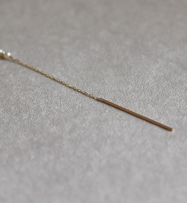  「パール  Y ロング ネックレス | K10YG」|ネックレス|