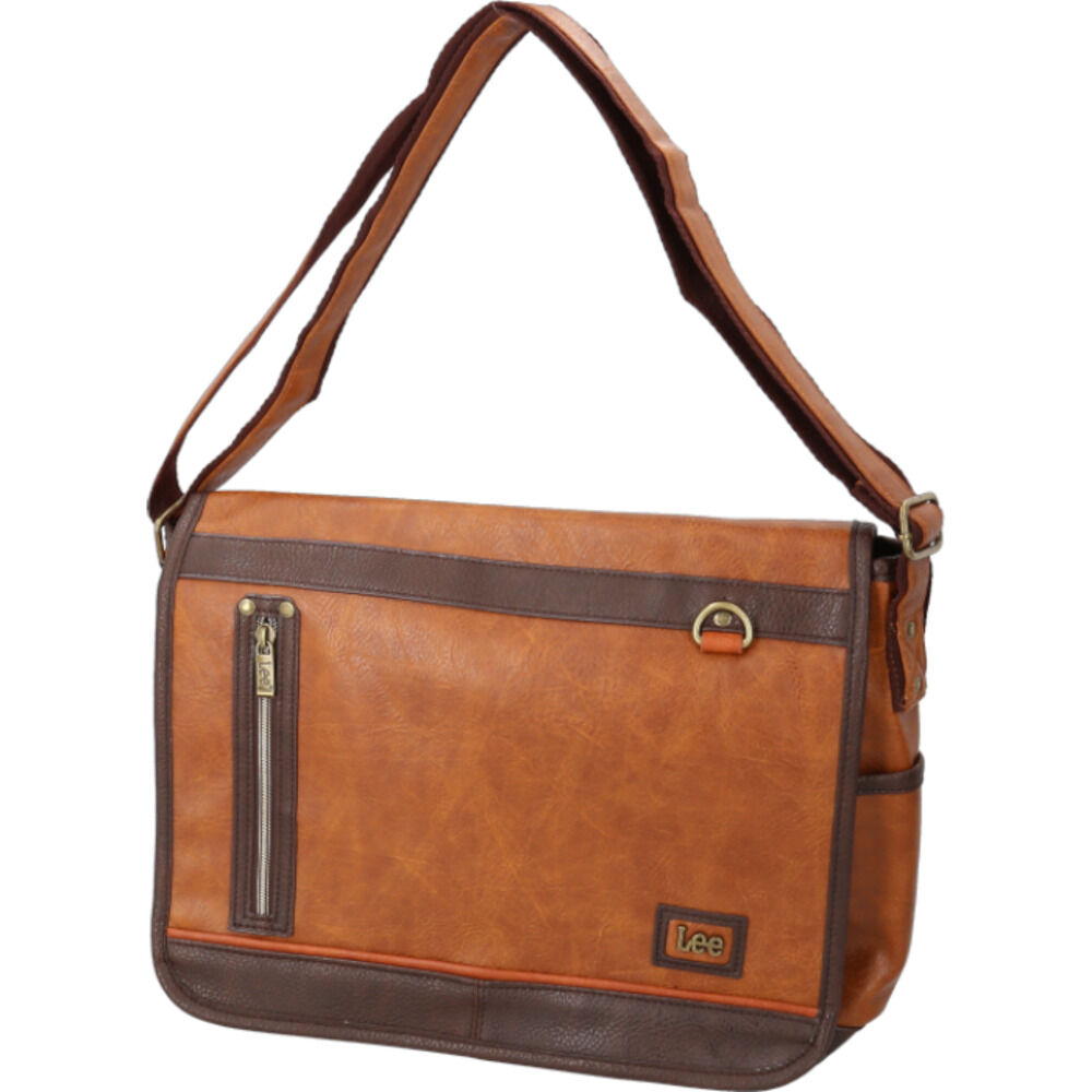 BACKYARD FAMILY「Lee リー ショルダーバッグ 通販 バッグ ショルダーバック メンズ レディース 斜めがけ」|ショルダー・メッセンジャー|ブラウン1