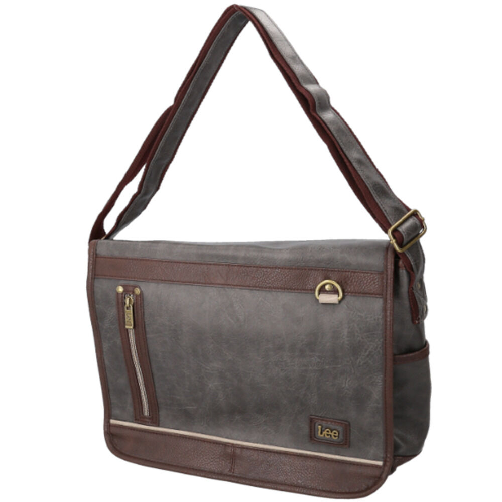 BACKYARD FAMILY「Lee リー ショルダーバッグ 通販 バッグ ショルダーバック メンズ レディース 斜めがけ」|ショルダー・メッセンジャー|グレー1