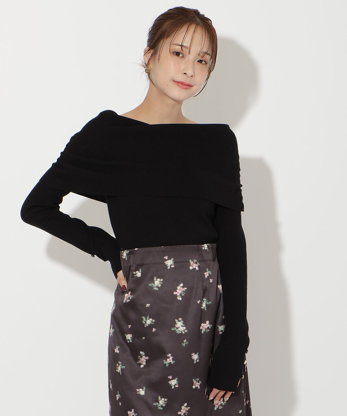 アンドクチュール「オフショルプルオーバー」|ニット・セーター|