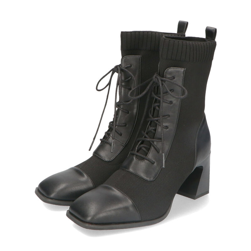 ORiental TRaffic「レースアップニットヒールブーツ/31433」|ショートブーツ|