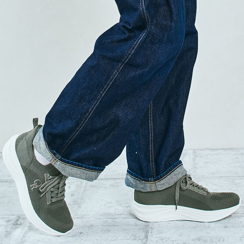 ORiental TRaffic「●2025秋冬新作●【瞬間フィット】ウエーブソールニットスニーカー/OT5704」|スニーカー|