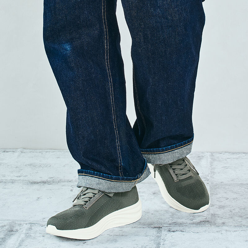 ORiental TRaffic「●2025秋冬新作●【瞬間フィット】ウエーブソールニットスニーカー/OT5704」|スニーカー|