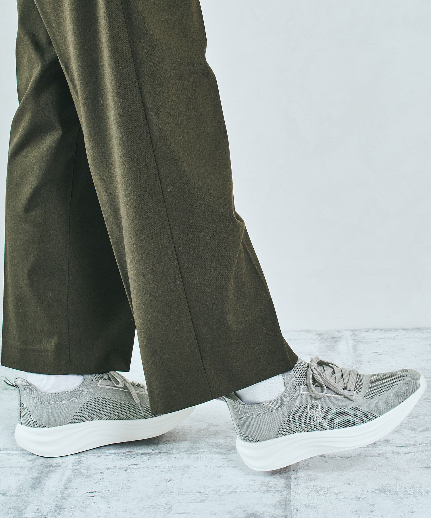 ORiental TRaffic「●2025秋冬新作●【瞬間フィット】ウエーブソールニットスニーカー/OT5704」|スニーカー|