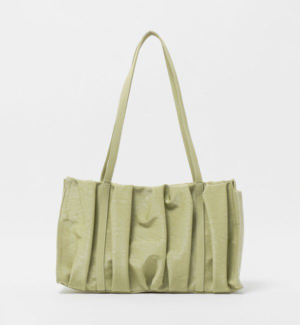 ODETTE E ODILE「＜ALICE MARTHA＞ ShirringSQE BAG」|トートバッグ|LIME