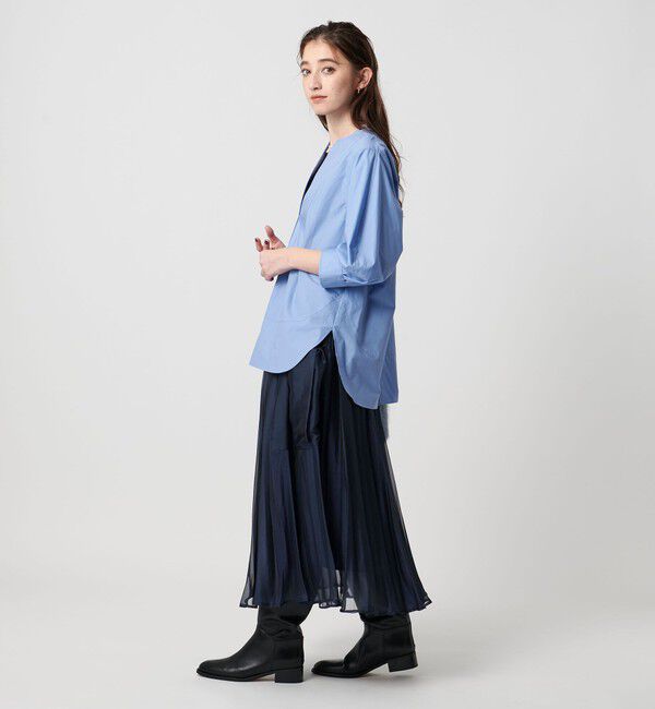 シャンブレー オーガンザ ポケット スカート（UNITED ARROWS）｜ルミネ