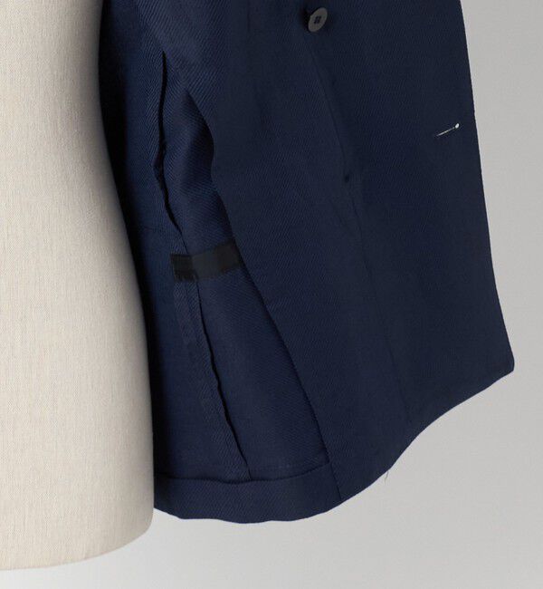 UNITED ARROWS「Vitale Barberis Canonico ウールリネン カルゼ ダブル 6ボタン ブレザー」|テーラードジャケット|