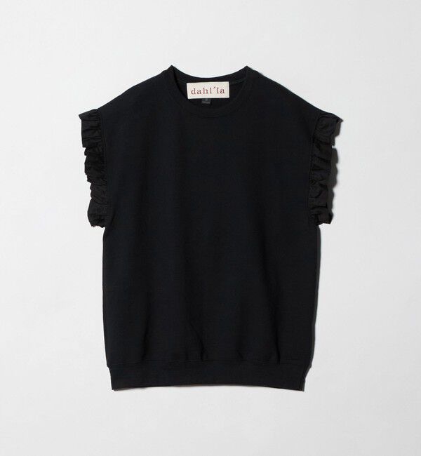 UNITED ARROWS「＜dahl&rsquo;ia＞フリルスリーブ スウェット」|スウェット・ジャージ|