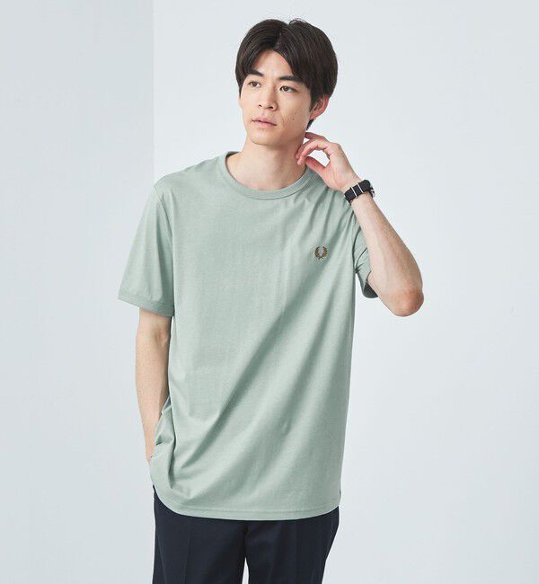 UNITED ARROWS green label relaxing「＜FRED PERRY＞リンガー Tシャツ」|Tシャツ・カットソー|LT.BLUE