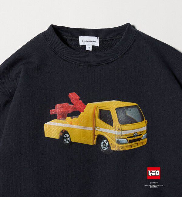UNITED ARROWS green label relaxing「【別注】＜TOMICA＞袖ロゴ 裏毛スウェット / トレーナー / キッズ  100cm-130cm」|Tシャツ・カットソー|