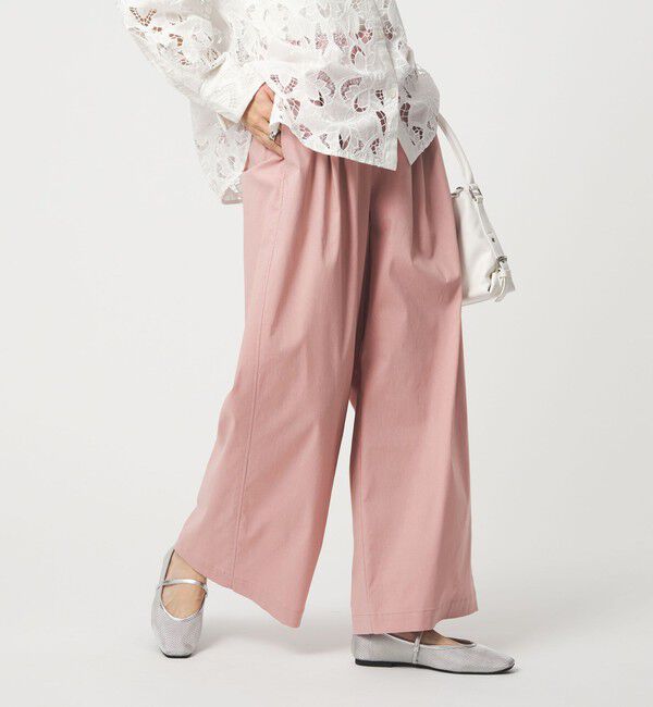 UNITED ARROWS green label relaxing「［size SHORT/TALLあり］オルマイ LI/MIX ワイド パンツ」|その他|