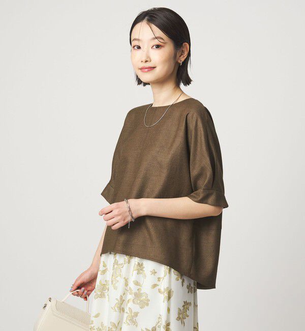 UNITED ARROWS green label relaxing「リネンライク ブラウス マシンウォッシャブル ストレッチ UVカット」|シャツ・ブラウス|MD.BROWN