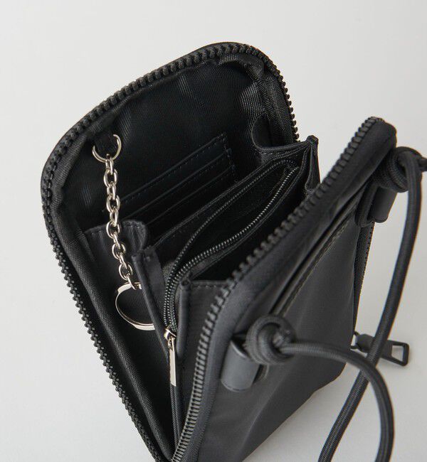 BEAUTY&YOUTH UNITED ARROWS「ポリエステル ジップスリム ウォレットショルダー」|ポーチ|